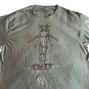 Sleep Token Band T-Shirt Rain Down On Me Olive Green, Size XL